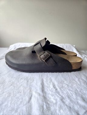 Birkentstock Boston Men's Soft Footbed Oiled Habana Brown Clogs Size 43/US 10